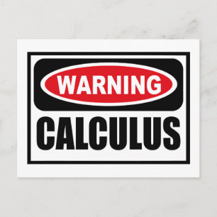 Waarschuwing CALCULUS Briefkaart