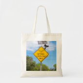 Waarschuwing Canvas tas van gebarenteken voor lage (Voorkant)