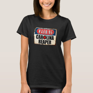 WAARSCHUWING Carolina Reaper Funny Spicy Food Love T-shirt
