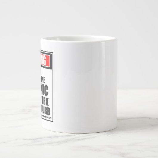 Waarschuwing casino-sleufmachine Mechanische hard Grote Koffiekop (Voorkant)