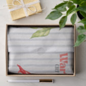 Waarschuwing Chef is Pittige Rode Chilipeper Keuke Tissuepapier (Geschenk)