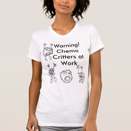 Waarschuwing! Chemicaliën op het werk T-shirt (Voorkant)