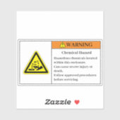 Waarschuwing Chemische gevaarsetiket C2 Sticker (Vel)