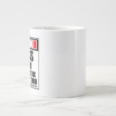 Waarschuwing Chess Player hard op het werk stoort  Grote Koffiekop (Voorkant)