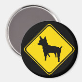 Waarschuwing - Chihuahua Xing! Magneet (Voorkant / Achterkant)