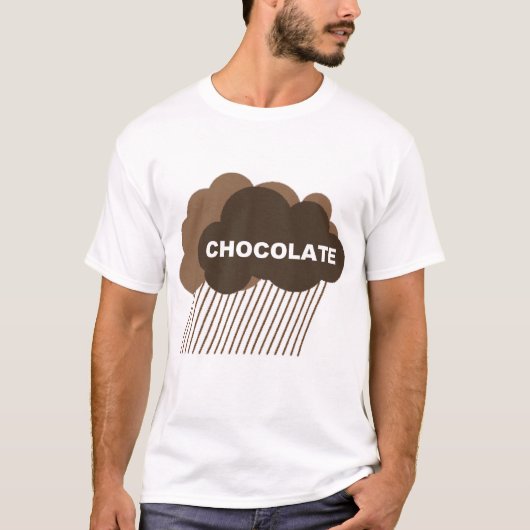 Waarschuwing: Chocolade Rain T-shirt (Voorkant)