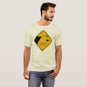 Waarschuwing Cliff Edge T-shirt (Voorkant volledig)
