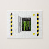 Waarschuwing Codering in uitvoering Computer Progr Legpuzzel (Horizontaal)