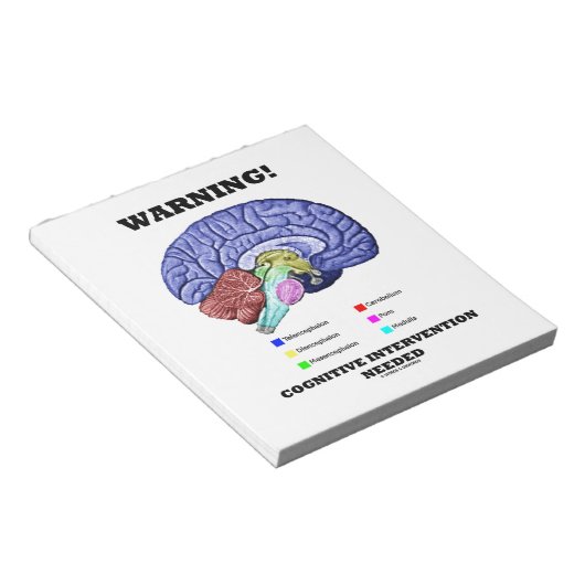 Waarschuwing! Cognitieve interventie vereist Notitieblok (Schuin)