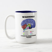 Waarschuwing! Cognitive Intervention need Brain Hu Tweekleurige Koffiemok (Links)
