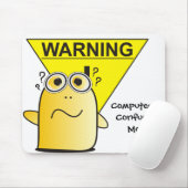 Waarschuwing: Computers verwarren me! Muismat (Met muis)