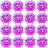 Waarschuwing Confetti Inside Cute Party Pack Busin Sticker (Voorkant)