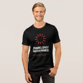 WAARSCHUWING Context Switch In Uitvoering Programm Tri-Blend Shirt (Voorkant volledig)