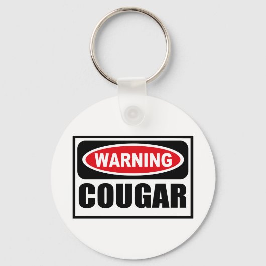 Waarschuwing COUGAR-Sleutelhanger Sleutelhanger (Voorkant)
