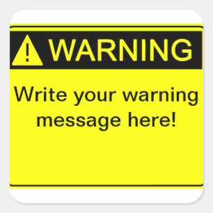 Waarschuwing! - Creëer uw label voor aangepaste w