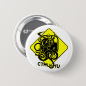 Waarschuwing: Cthulhu Button (Voorkant /achterkant)