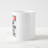 Waarschuwing Culinaire Instructeur hard op het wer Grote Koffiekop (Voorkant)