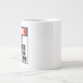 Waarschuwing Dart Thrower Harde op het werk stoort Grote Koffiekop (Voorkant)