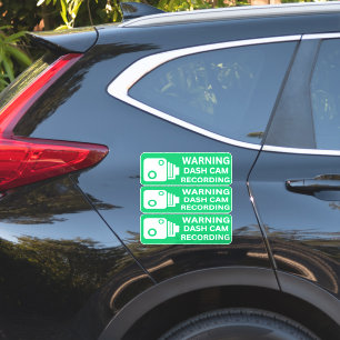Waarschuwing Dash CAM Opname Voertuig Camera Bevei Sticker