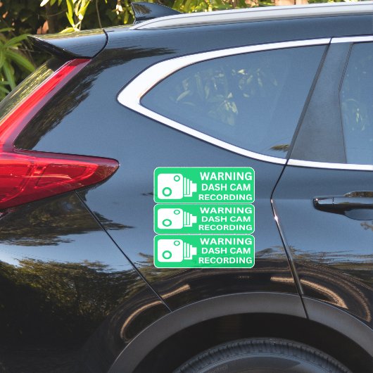 Waarschuwing Dash CAM Opname Voertuig Camera Bevei Sticker (Auto Zijkant)