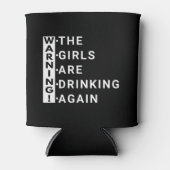 Waarschuwing dat de meisjes weer drink blikjeskoeler (Voorkant)