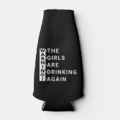 Waarschuwing dat de meisjes weer drink flesjeskoeler (Voorkant)