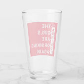 Waarschuwing dat de meisjes weer drink glas (Achterkant)