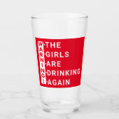 Waarschuwing dat de meisjes weer drink glas (Voorkant)