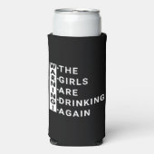 Waarschuwing dat de meisjes weer drink seltzer blikjeskoeler (Seltzer Voorkant)