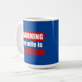 Waarschuwing dat mijn vrouw Servisch is Koffiemok (Voorkant links)