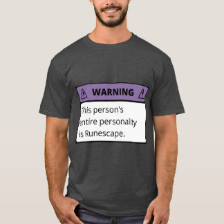 Waarschuwing de hele persoonlijkheid van deze pers t-shirt