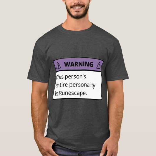 Waarschuwing de hele persoonlijkheid van deze pers t-shirt (Voorkant)