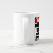 Waarschuwing Dean's List Student Hard On Work Grote Koffiekop (Achterkant)