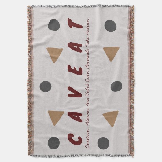 Waarschuwing Denk alsjeblieft Deken (Voorkant Verticaal)