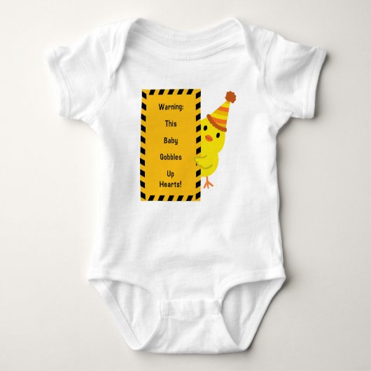 Waarschuwing: Deze Baby verziekt de harten! Thanks Romper (Voorkant)