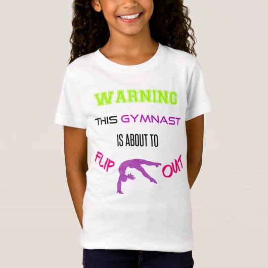 Waarschuwing Deze gymnast staat op het punt om T-S T-shirt (Voorkant)