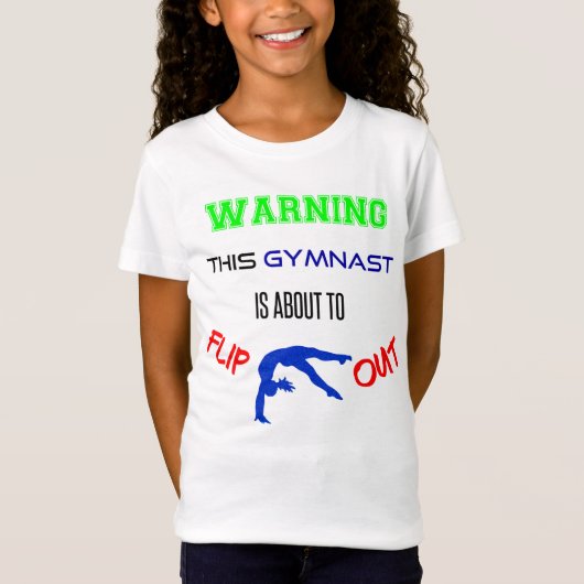 Waarschuwing Deze gymnast staat op het punt om T-S T-shirt (Voorkant)