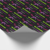 Waarschuwing Deze gymnast staat op het punt om uit Cadeaupapier (Hoek)