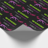 Waarschuwing Deze gymnast staat op het punt om uit Cadeaupapier (Hoek)