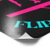 Waarschuwing Deze gymnast staat op het punt om uit Foto Afdruk (Hoek)