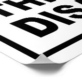 WAARSCHUWING - DEZE KAMER IS EEN RAMPENGEBIED POSTER (Hoek)