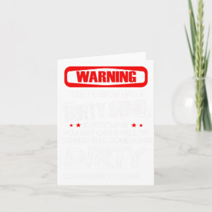 Waarschuwing Deze persoon heeft een vieze geest al Kaart