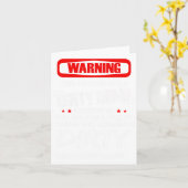 Waarschuwing Deze Persoon Heeft Een Vuil Achterhoo Kaart (Gele Bloem)