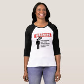 Waarschuwing!  Deze persoon kan over paarden prate T-shirt (Voorkant volledig)