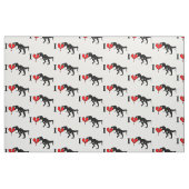 Waarschuwing! dinosaurus eet hart stof (Fat Quarter)