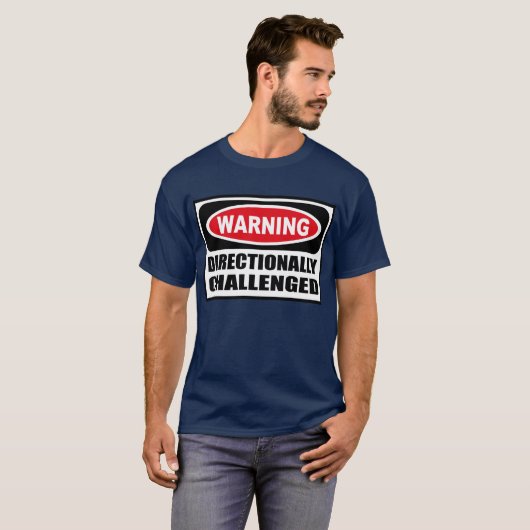 Waarschuwing DIRECT UITGESCHAKELDE Mannen Donkere  T-shirt (Voorkant volledig)