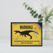 Waarschuwing! Dit bezit wordt beschermd door Rapto Briefkaart (Staand voorkant)