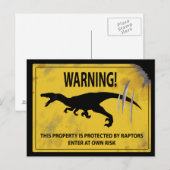 Waarschuwing! Dit bezit wordt beschermd door Rapto Briefkaart (Voorkant / Achterkant)