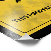 Waarschuwing! Dit bezit wordt beschermd door Rapto Foto Afdruk (Hoek)