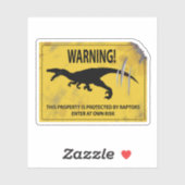 Waarschuwing! Dit bezit wordt beschermd door Rapto Sticker (Vel)